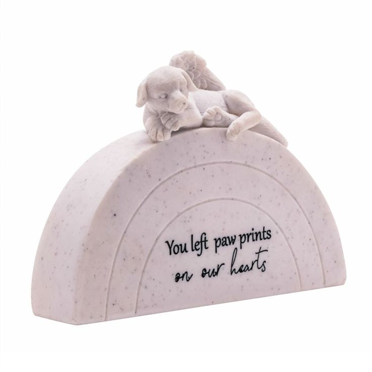 "You Left Pawprints on our Hearts" Dog Memorial Rainbow product image