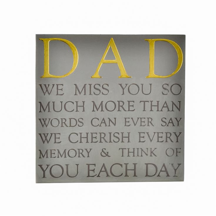 Dad Memorial Square Plaque product image