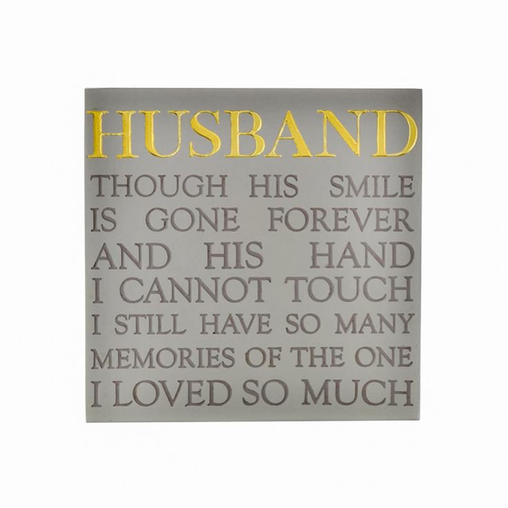 Husband Memorial Square Plaque product image