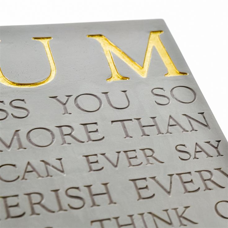 Mum Memorial Square Plaque product image