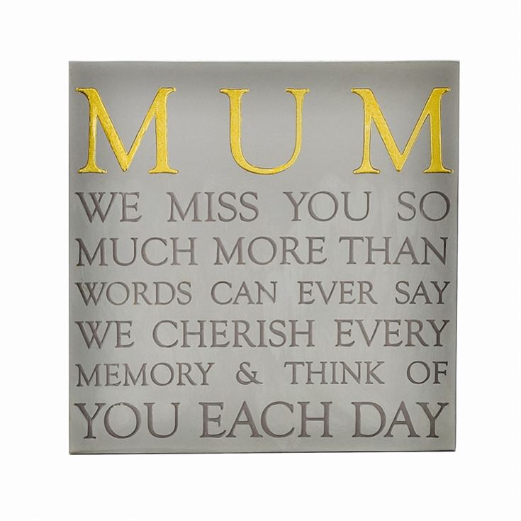 Mum Memorial Square Plaque product image