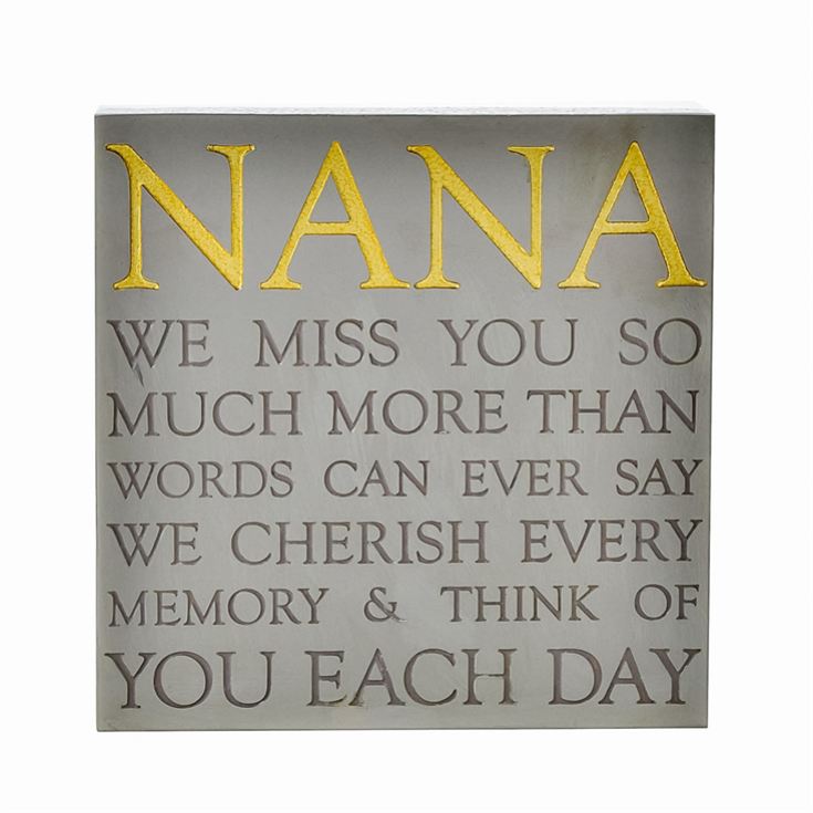Nana Memorial Square Plaque product image