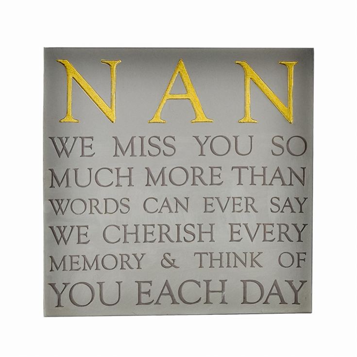 Nan Memorial Square Plaque product image