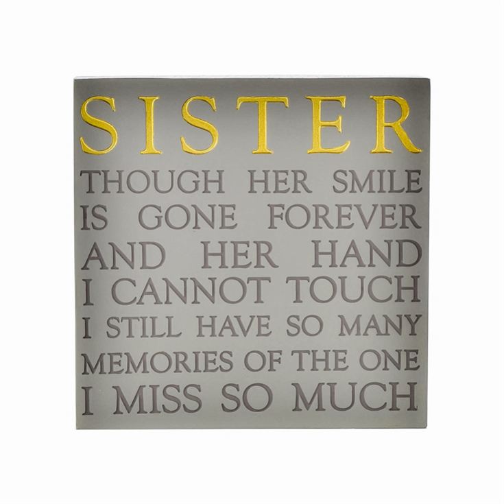 Sister Memorial Square Plaque product image