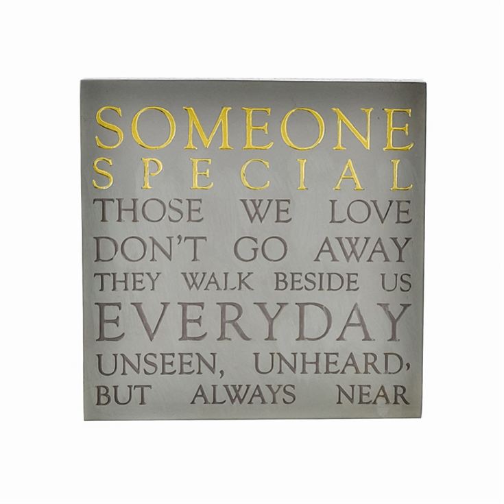 Someone Special Memorial Square Plaque product image