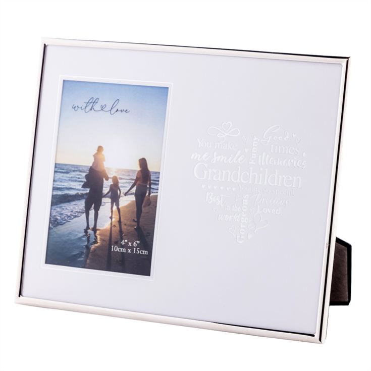 Grandchildren Silver Heart Photo Frame product image