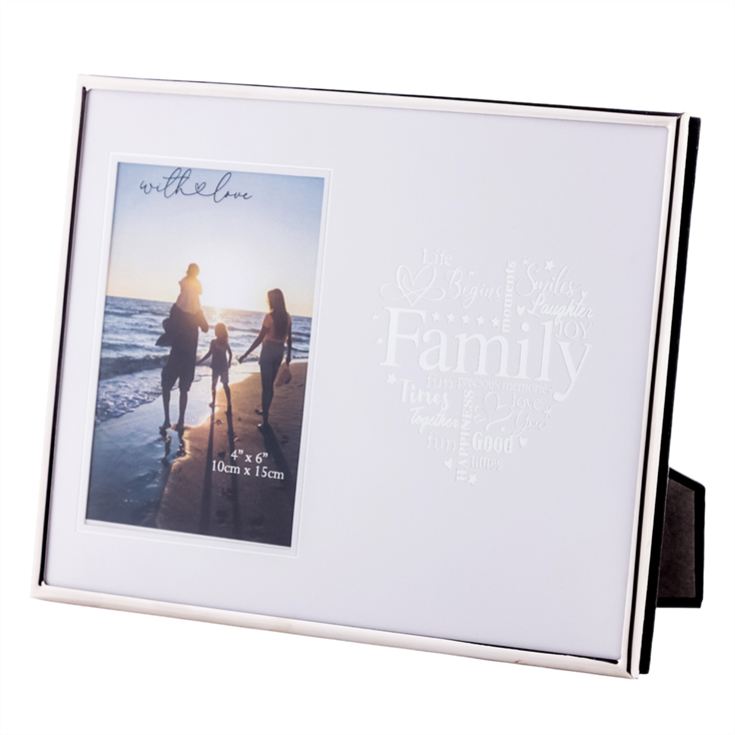 Family Silver Heart Photo Frame product image
