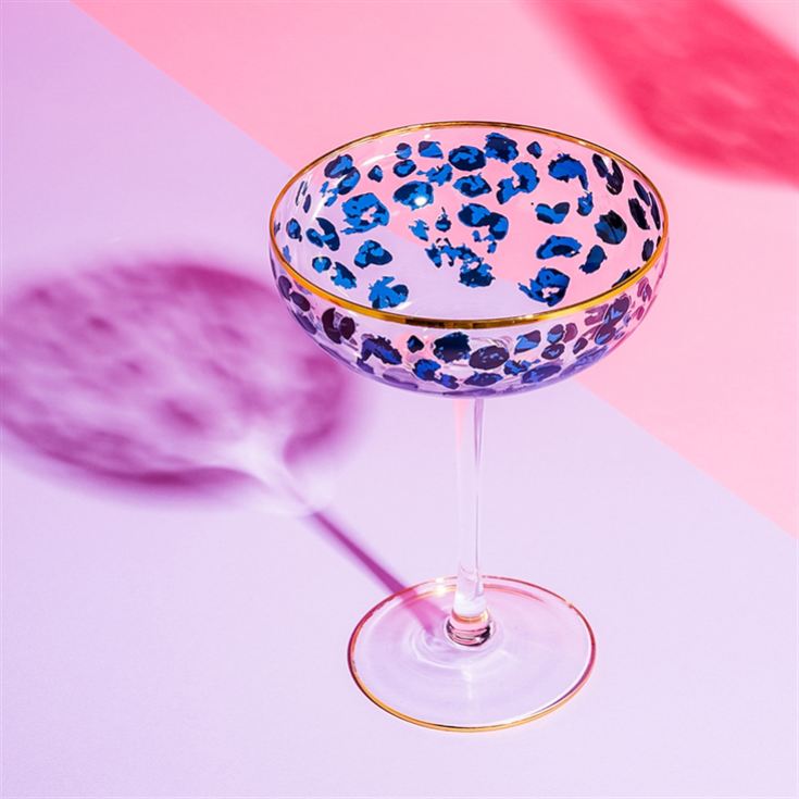 Set of 2 Leopard Print Cocktail Glasses product image