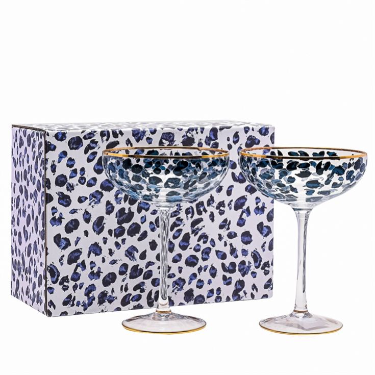 Set of 2 Leopard Print Cocktail Glasses product image