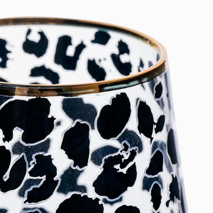Set of 2 Leopard Print Wine Glasses product image