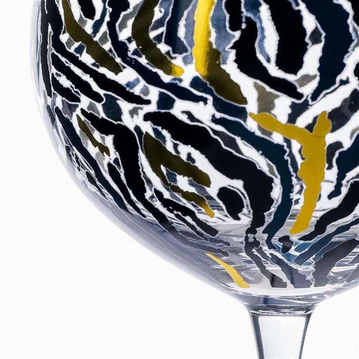 Set of 2 Zebra Print Gin Glasses product image