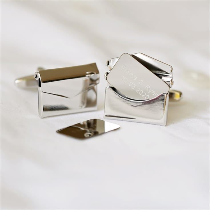 Personalised Secret Message Engraved Cufflinks product image