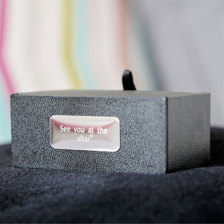 Personalised Secret Message Engraved Cufflinks product image