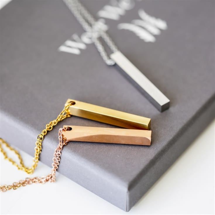 Personalised Engraved Bar Necklace product image