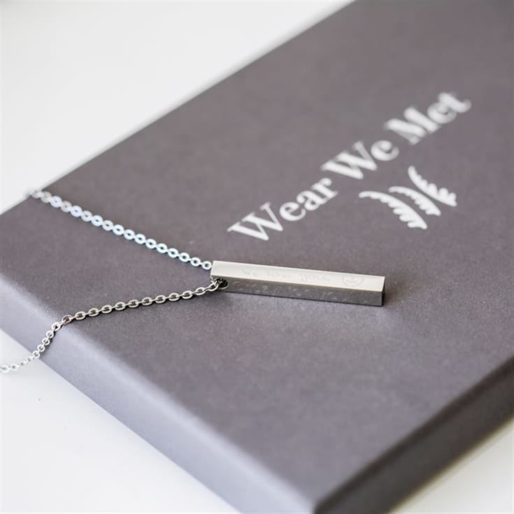 Personalised Engraved Bar Necklace product image
