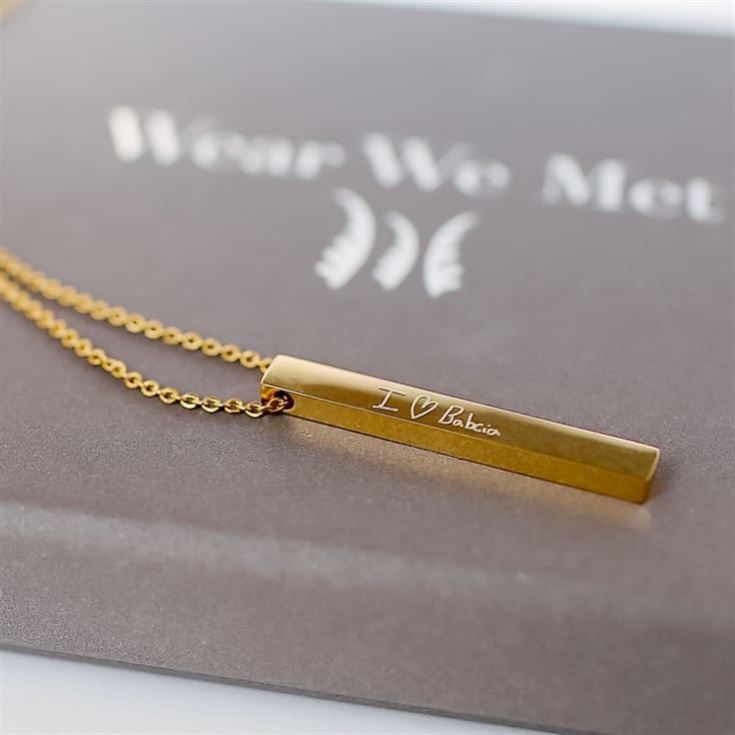 Personalised Engraved Bar Necklace product image