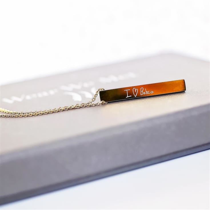 Personalised Engraved Bar Necklace product image