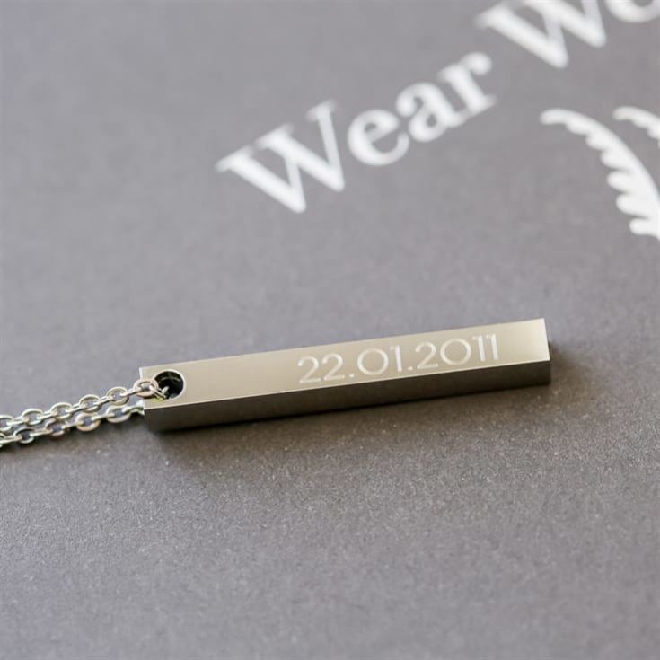 Personalised Engraved Bar Necklace product image
