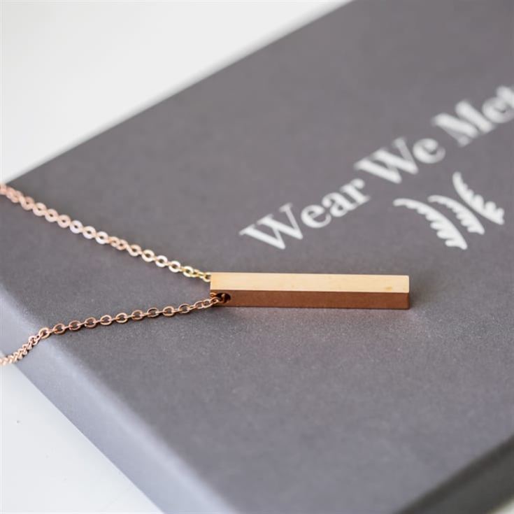 Personalised Engraved Bar Necklace product image