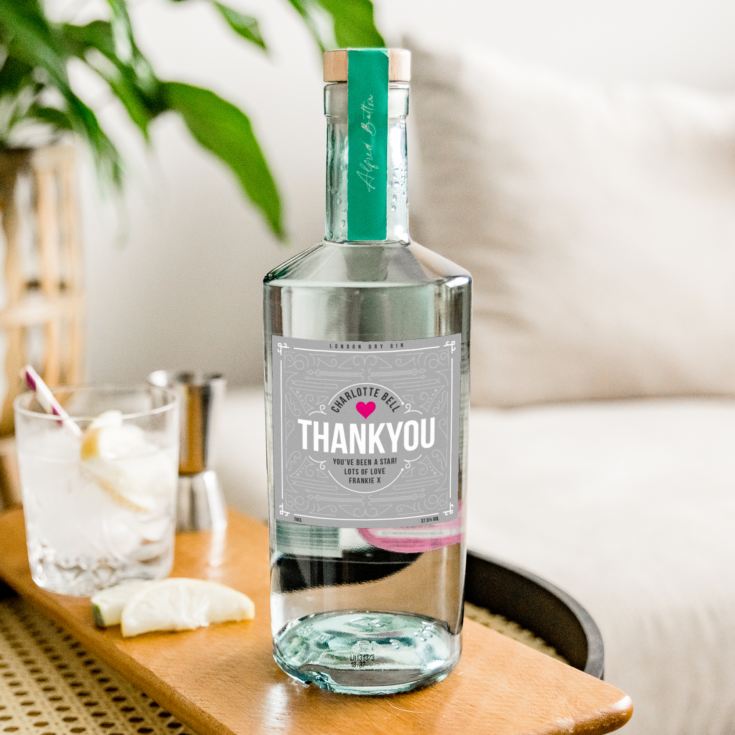Personalised Thank You Gin product image