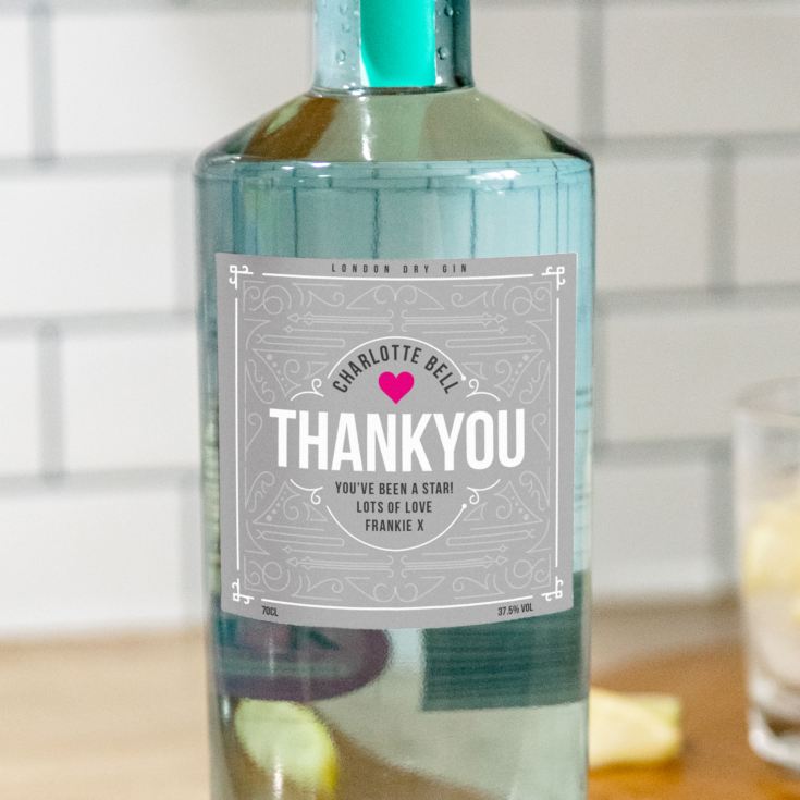 Personalised Thank You Gin product image