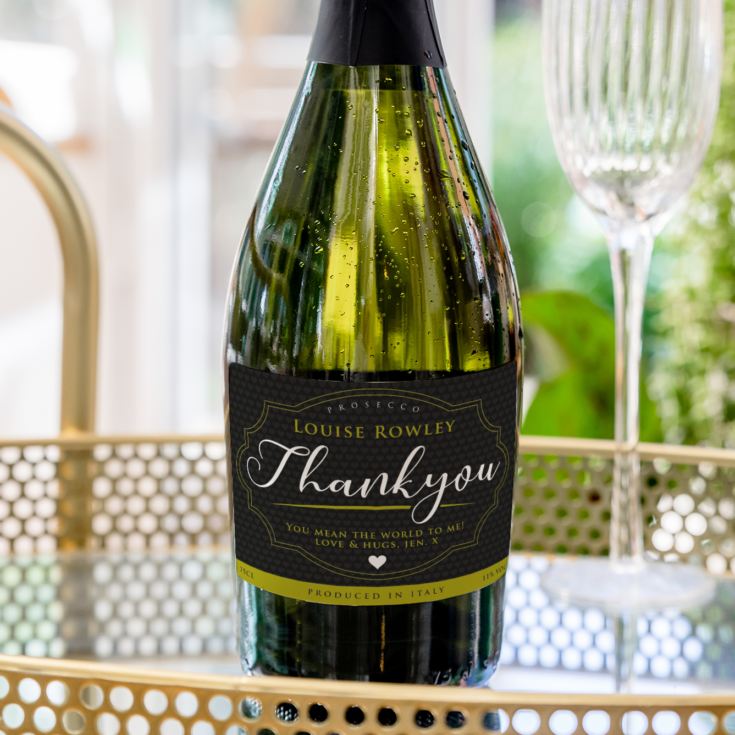 Personalised Thankyou Prosecco | The Gift Experience