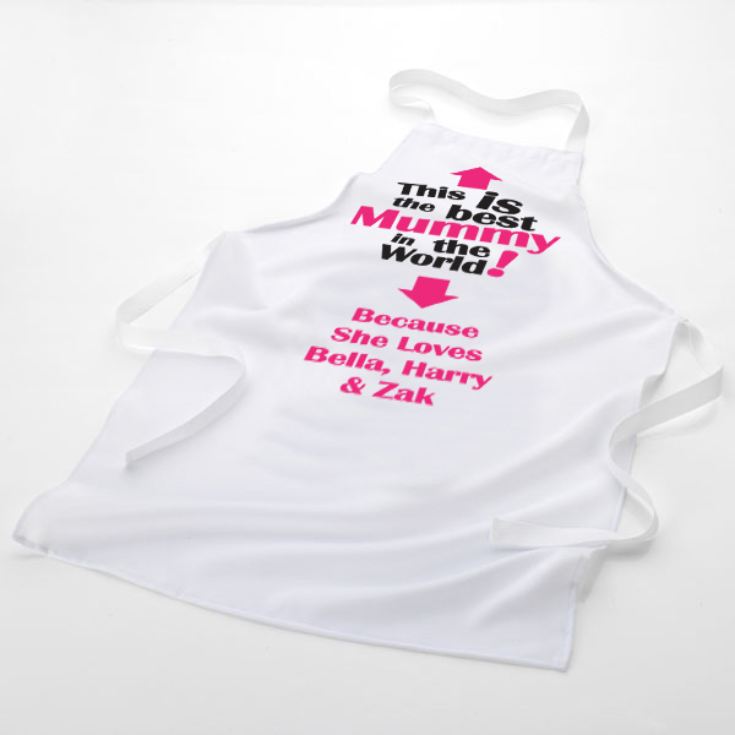The Best Mummy in the World Personalised Apron product image
