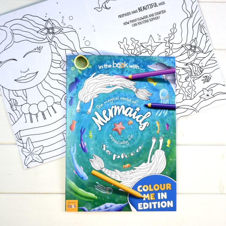 Personalised Mermaid Colouring Book product image