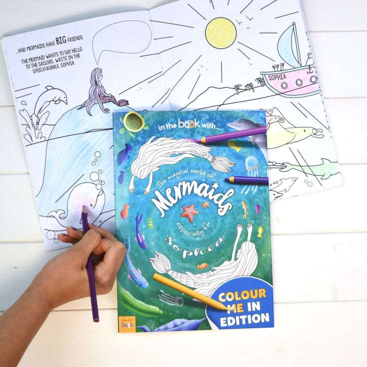 Personalised Mermaid Colouring Book product image