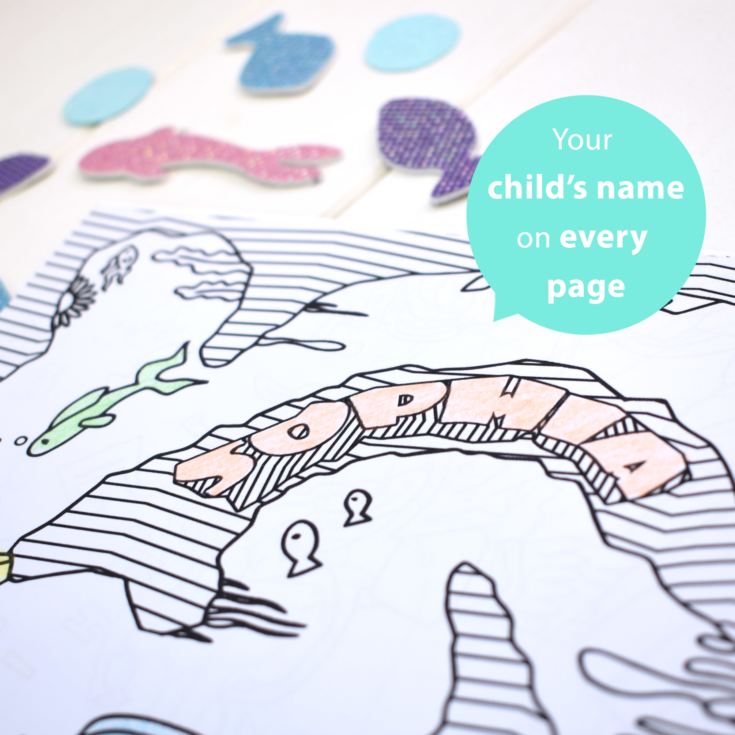 Personalised Mermaid Colouring Book product image