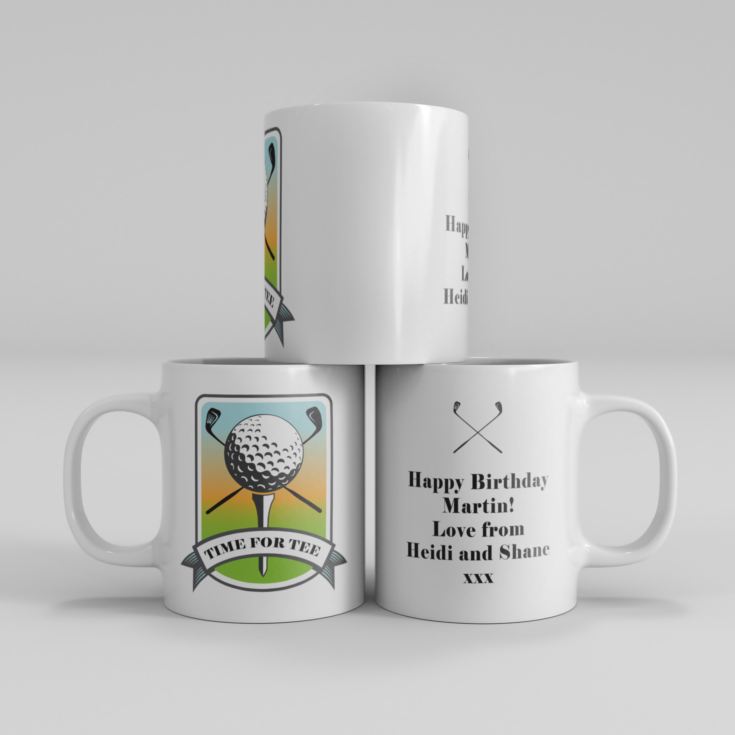 Personalised Time For Tee Golf Mug product image