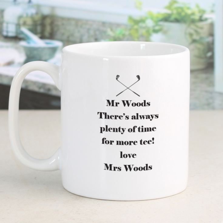 Personalised Time For Tee Golf Mug product image