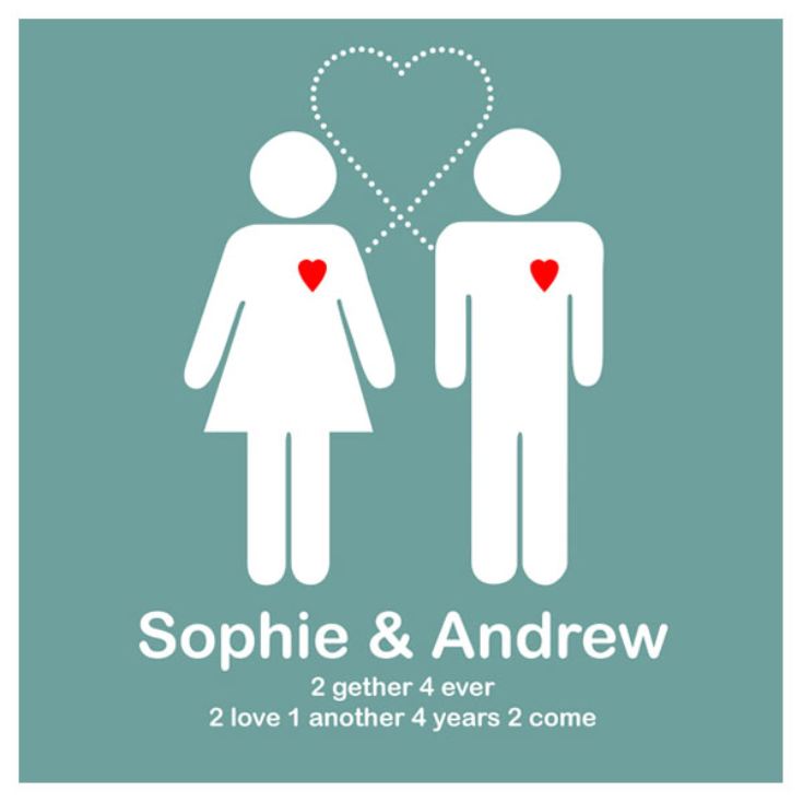 Together Forever Personalised Canvas Print product image