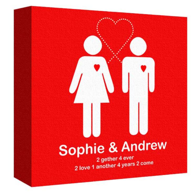 Together Forever Personalised Canvas Print product image