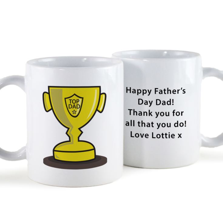 Top Dad Personalised Mug product image