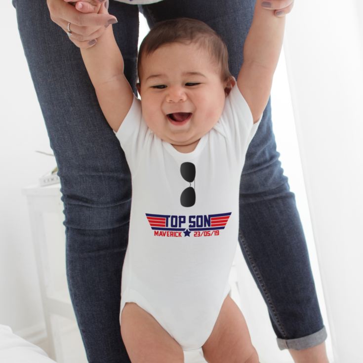Personalised Top Son Baby Grow product image