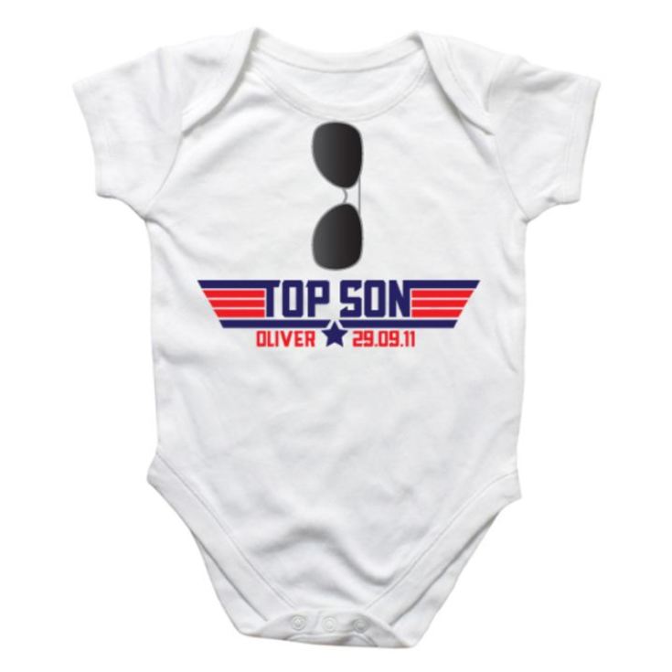 Personalised Top Son Baby Grow product image