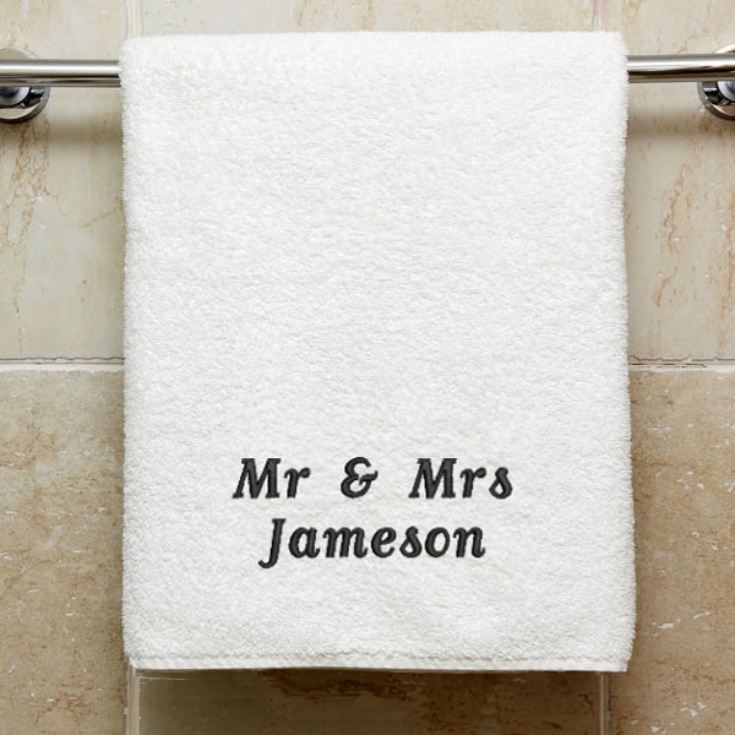 Personalized Traditional Cotton Towel for 2nd anniversary