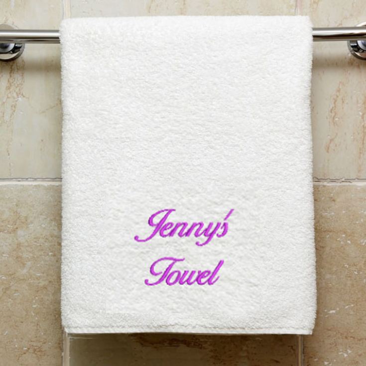 Personalised Embroidered Luxury Bath Towel product image