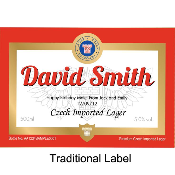 Personalised Bottle Of Lager product image