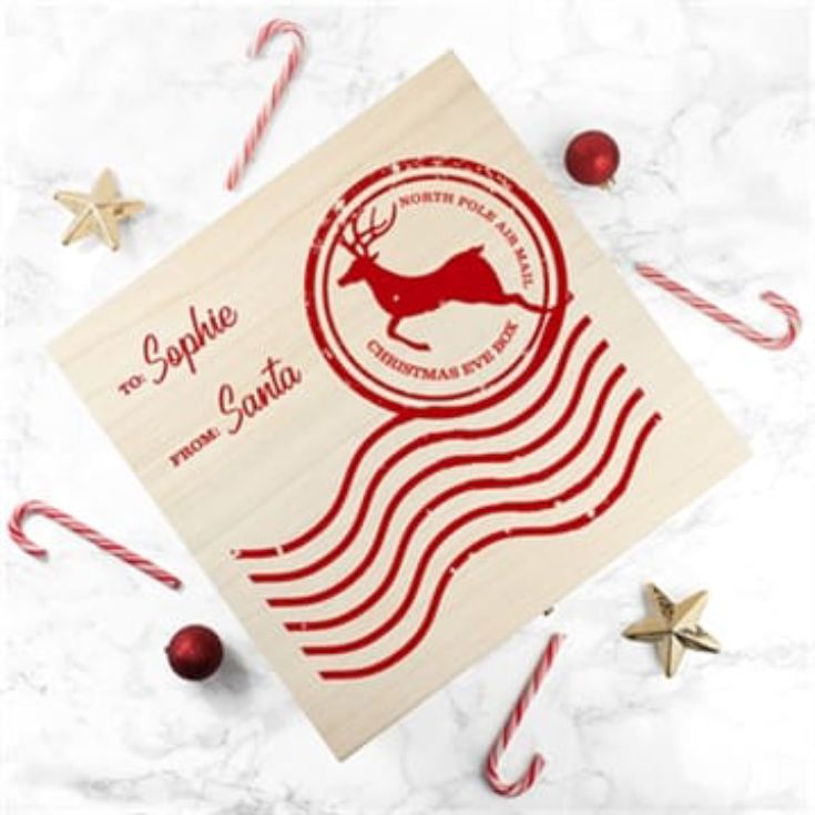 Personalised Wooden Christmas Eve Box - Large product image