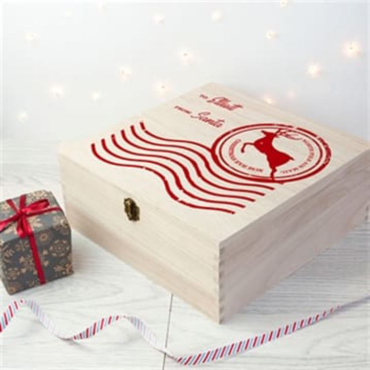 Personalised Wooden Christmas Eve Box - Large product image