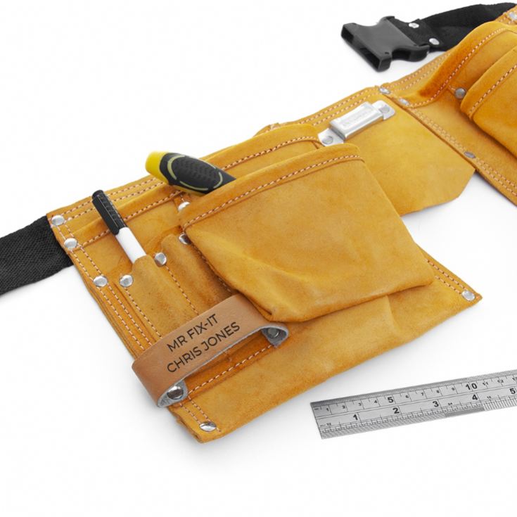 Personalised 11 Pocket Leather Tool Belt product image