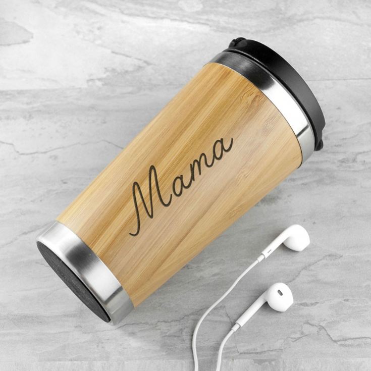 Personalised Bamboo Travel Mug product image