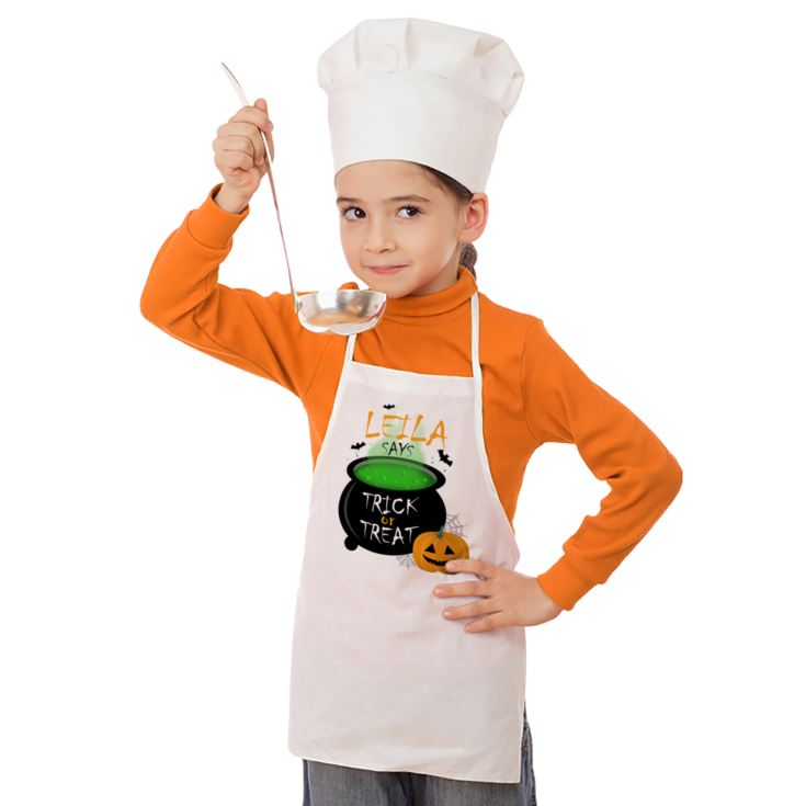 Personalised Trick Or Treat Childrens Apron product image