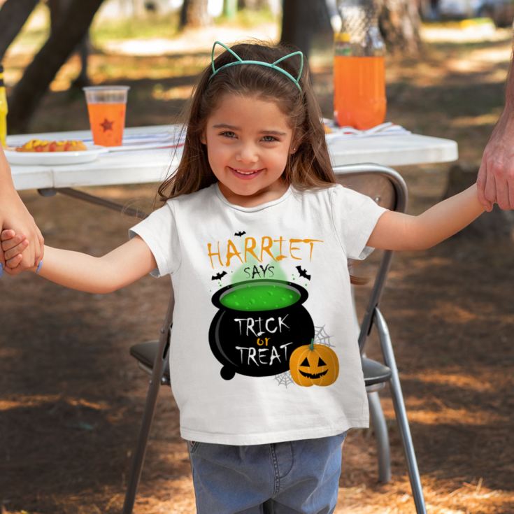 Personalised Trick Or Treat Childrens T-shirt product image