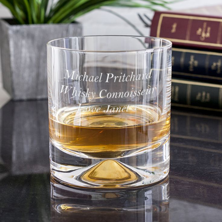 Personalised Dartington Dimple Double Lead Crystal Whisky Tumbler product image