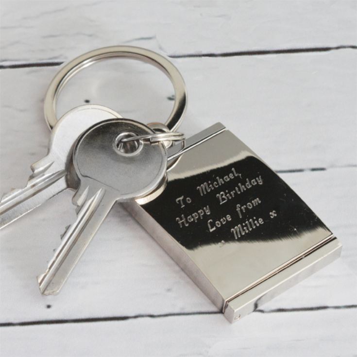 Engraved Hinged Photo Frame Keyring The Gift Experience