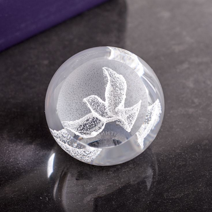 Special Moments Dove Paperweight By Caithness Glass product image