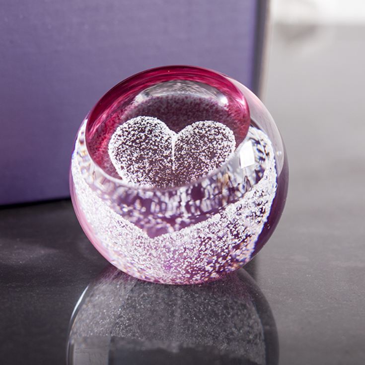 Special Moments Ruby Heart Paperweight By Caithness Glass product image
